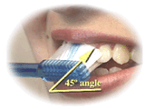 tooth brushing angle